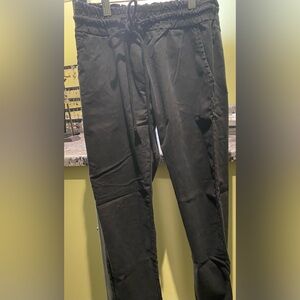 Venti 6 black pants with raw edge